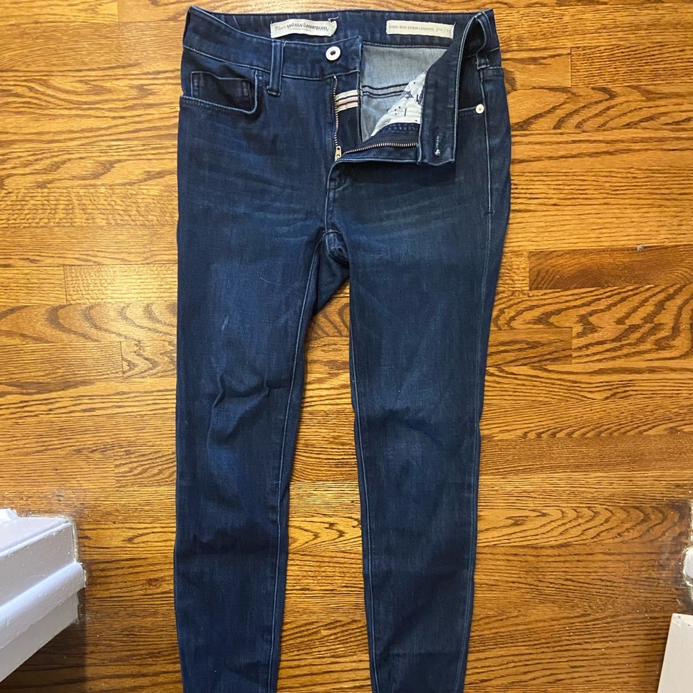 Anthropologie Pilcro high-waisted stretch jeans, indigo wash